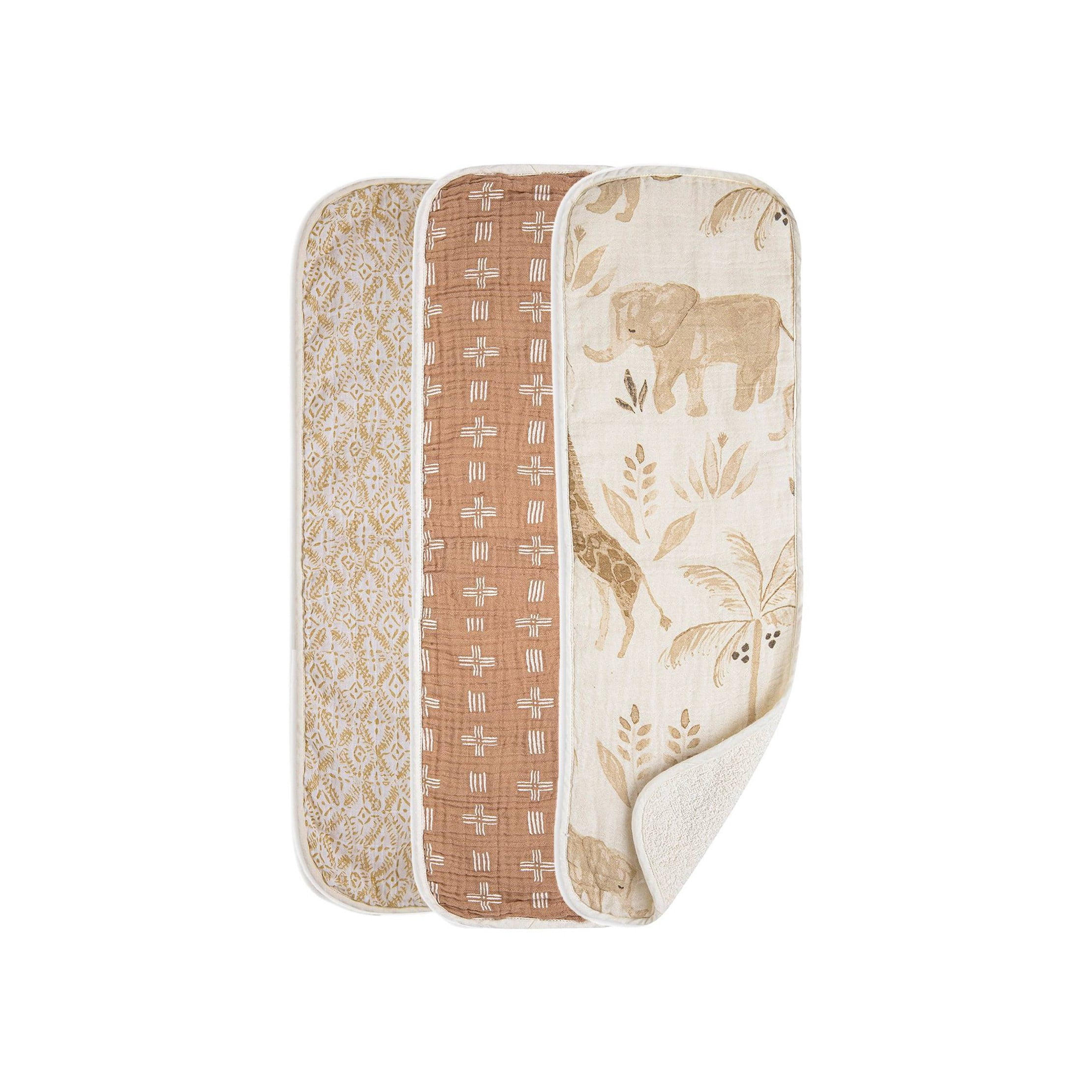 Muslin Burp Cloth Set - Kendi - 3pk