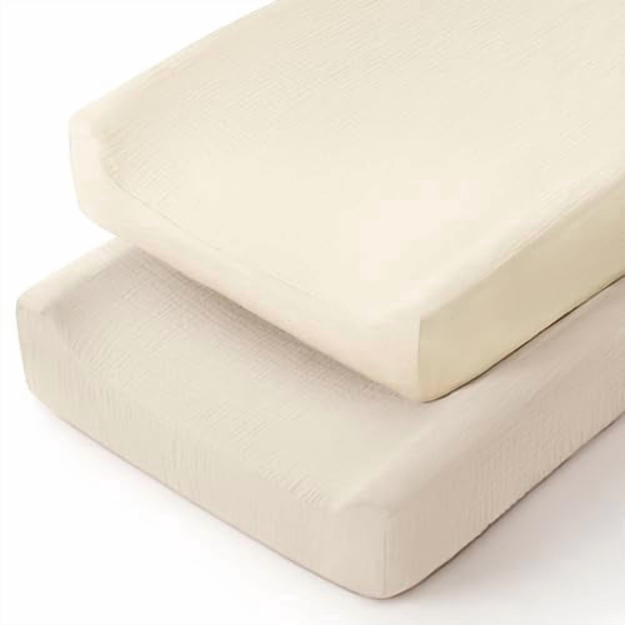 Muslin Changing Pad Cover: Baby Diaper Changing Table Pad Cover - Changing Pad Sheets for Girls Boys S-White & Cream