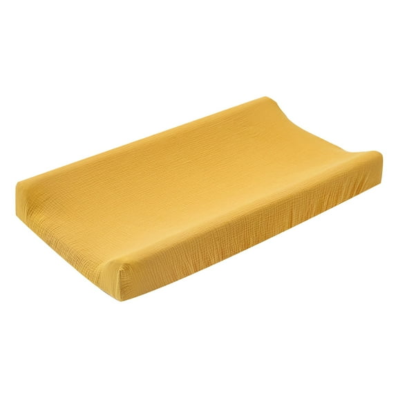 Muslin Changing Pad Cover, Breathable Cushion Protector with Elastic Straps - Furniture Protection