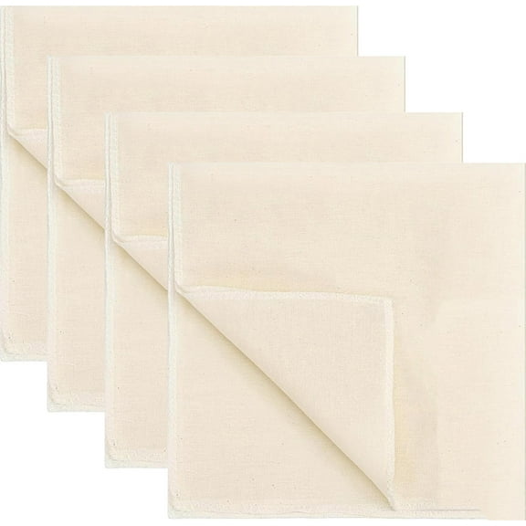 Muslin Cloths for Cooking,Bexikou 4 Pcs Reusable Cheesecloth, 90x90cm Cheese Cloths Cloth Strainer for Straining,Unbleached Ultra Fine Cheese Cloth for Tofu, Cheese, Juice
