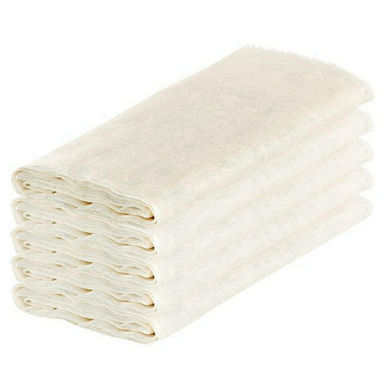 Muslin Cloths for Cooking, Unbleached Cheese Cloths,Cotton Reusable and  Washable Cheese Cloths for Straining