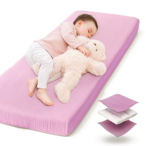 Muslin Cotton Daycare Toddler Cot Sheet - Padded, Elastic Edges, Hypoallergenic