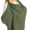 thumbnail image 1 of Muslin Nursing Cover for Baby Breastfeeding,Adjustable Privacy Nursing Apron Cover Soft & Breathable for Mom,360 Full Privacy Cotton Breastfeeding Cover, Multi-use Carseat Canopy, 1 of 1