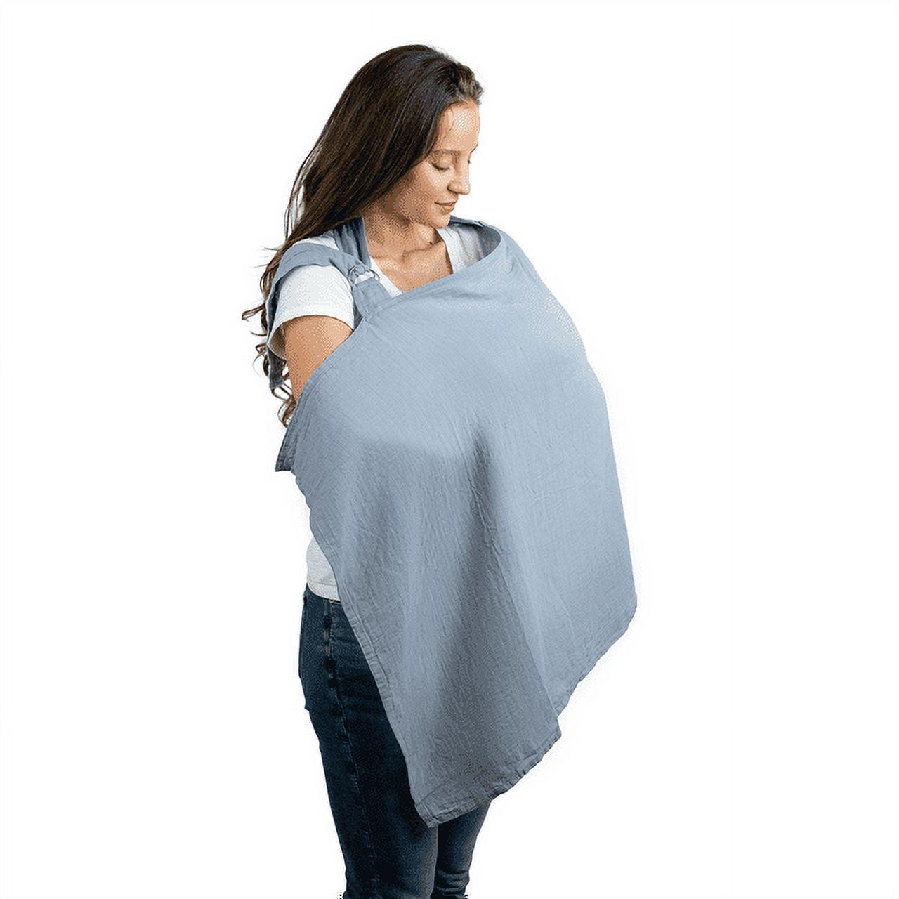 Muslin Nursing Cover for Baby Breastfeeding, Soft & Breathable Cotton