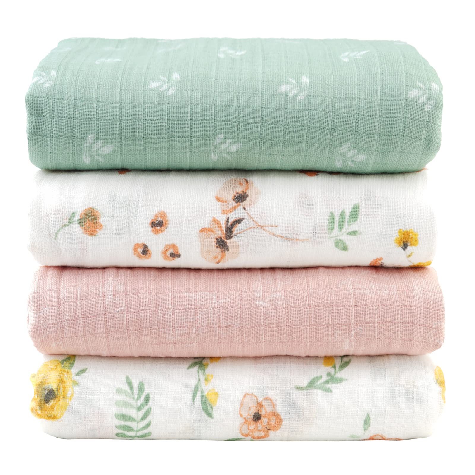 Summer Infant SwaddleMe Muslin Blanket, 2Pack, Sweet Pea