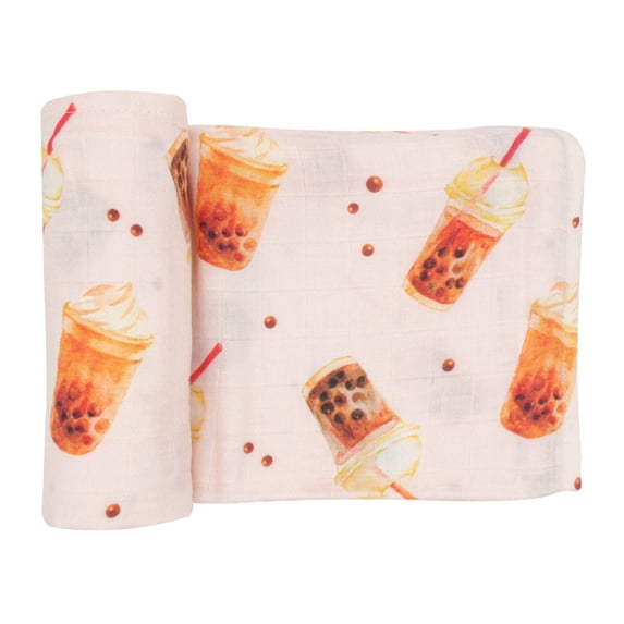 Muslin Swaddle - Boba Milk Tea