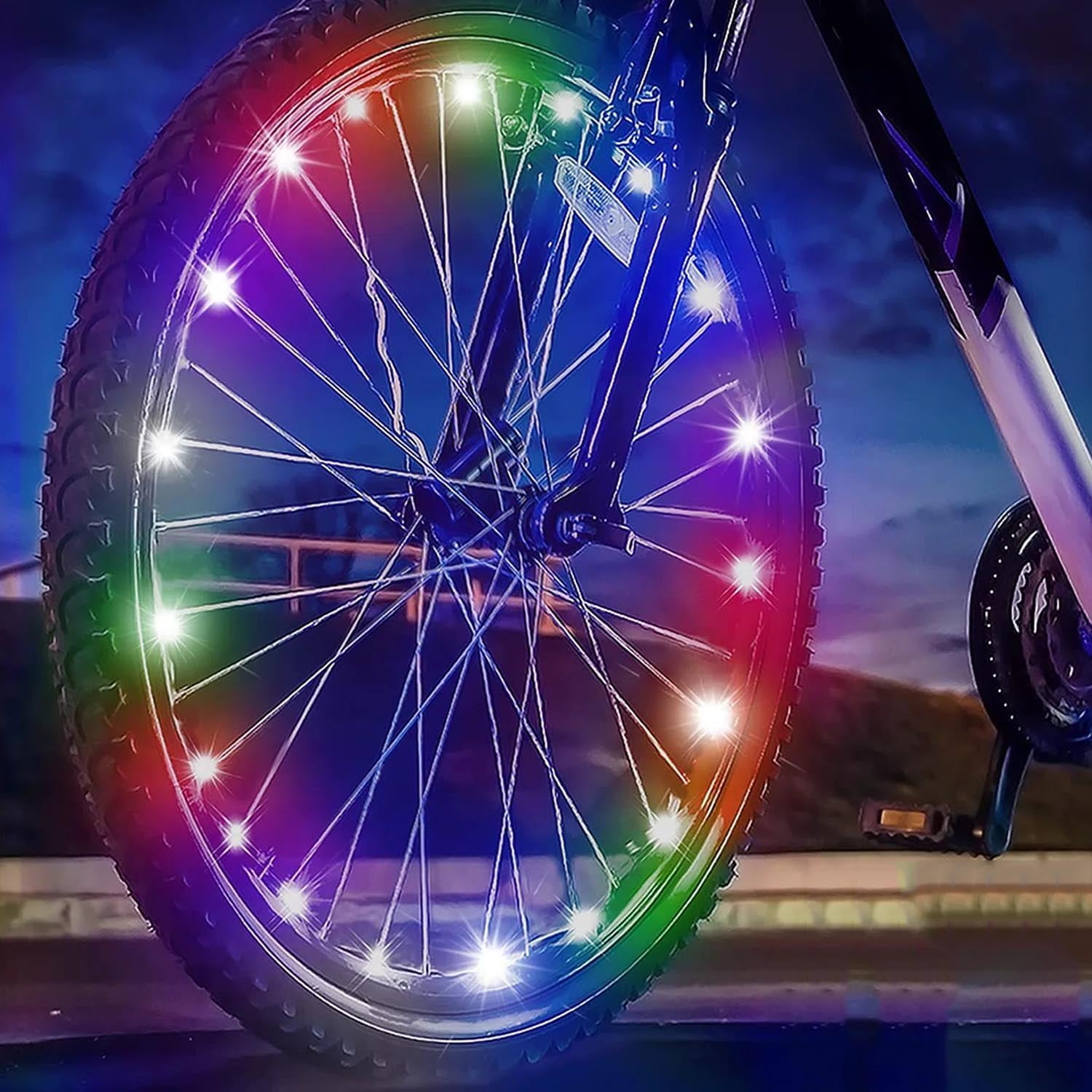 Musment Bike Wheel Lights,LED Bike Wheel Lights, Bike Lights Bright ...