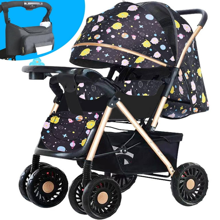 Musment Foldable Baby Stroller with Organizer Bag Kids Travel