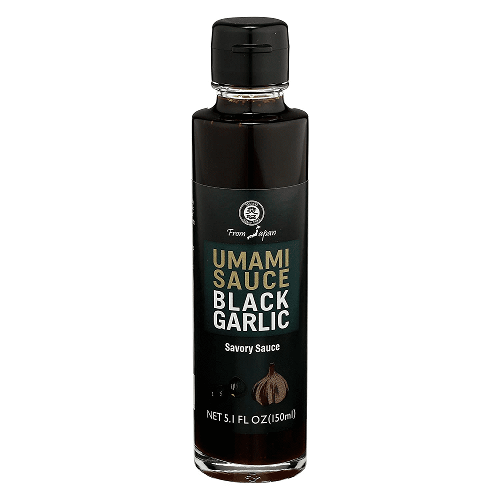 Muso From Japan Savory Umami Black Garlic Sauce, 5.1 oz [Pack of 6]
