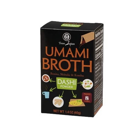 Muso From Japan Umami Broth Dashi Powder, Bonito, 1.4oz, 4 sachets (Pack of 1)