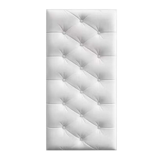 Musol 3D Anti Collision Wall Padding for Bedroom, Peel and Stick Headboard Padded Wall Cushion Upholstered Self-Adhesive Wall Panels Playroom Decorative Protection Panel 1 Pack