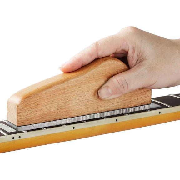 Muspor 6 Inches Guitar Fret File Hardwood Crowning End Level Luthier Tool Sanding Leveling