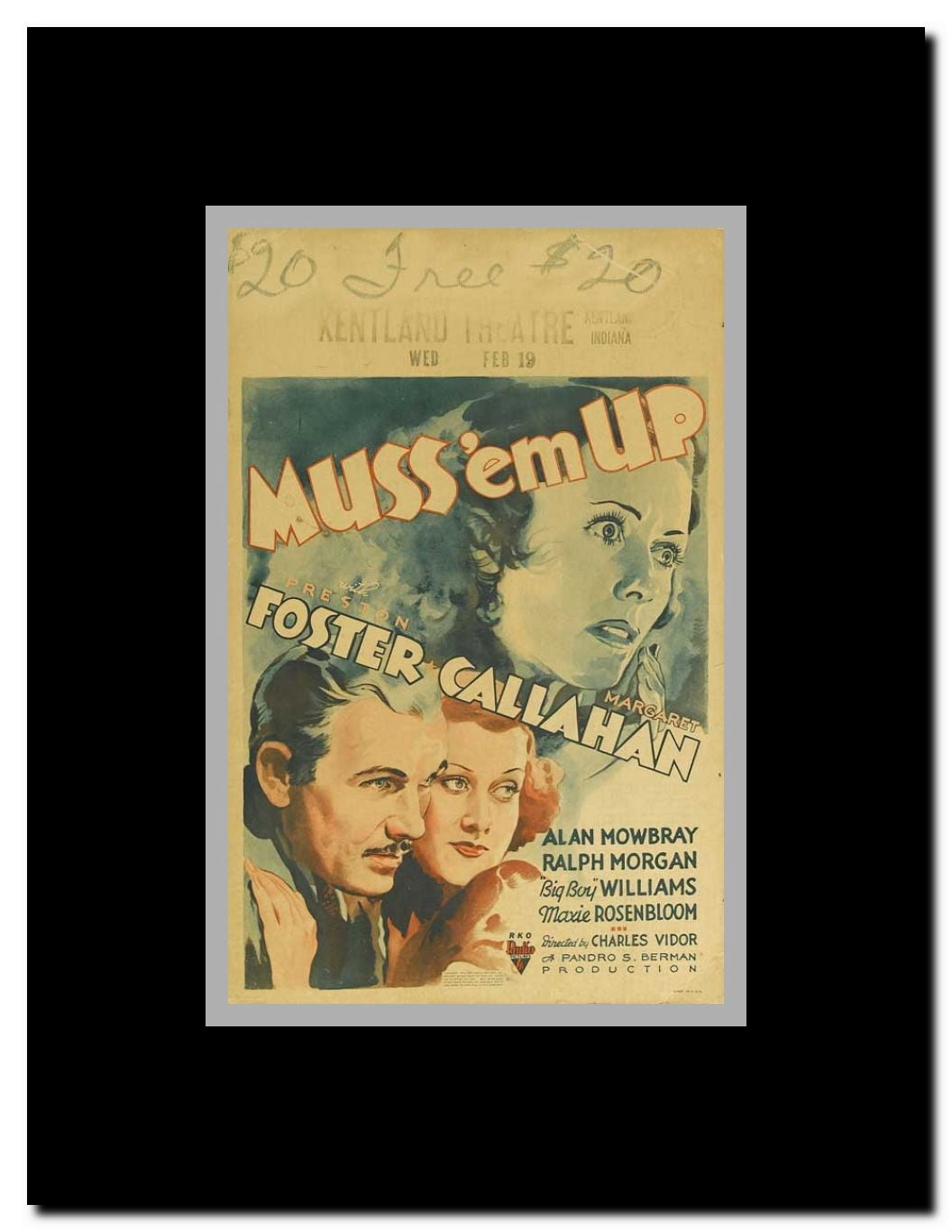 Muss 'em Up Framed Movie Poster