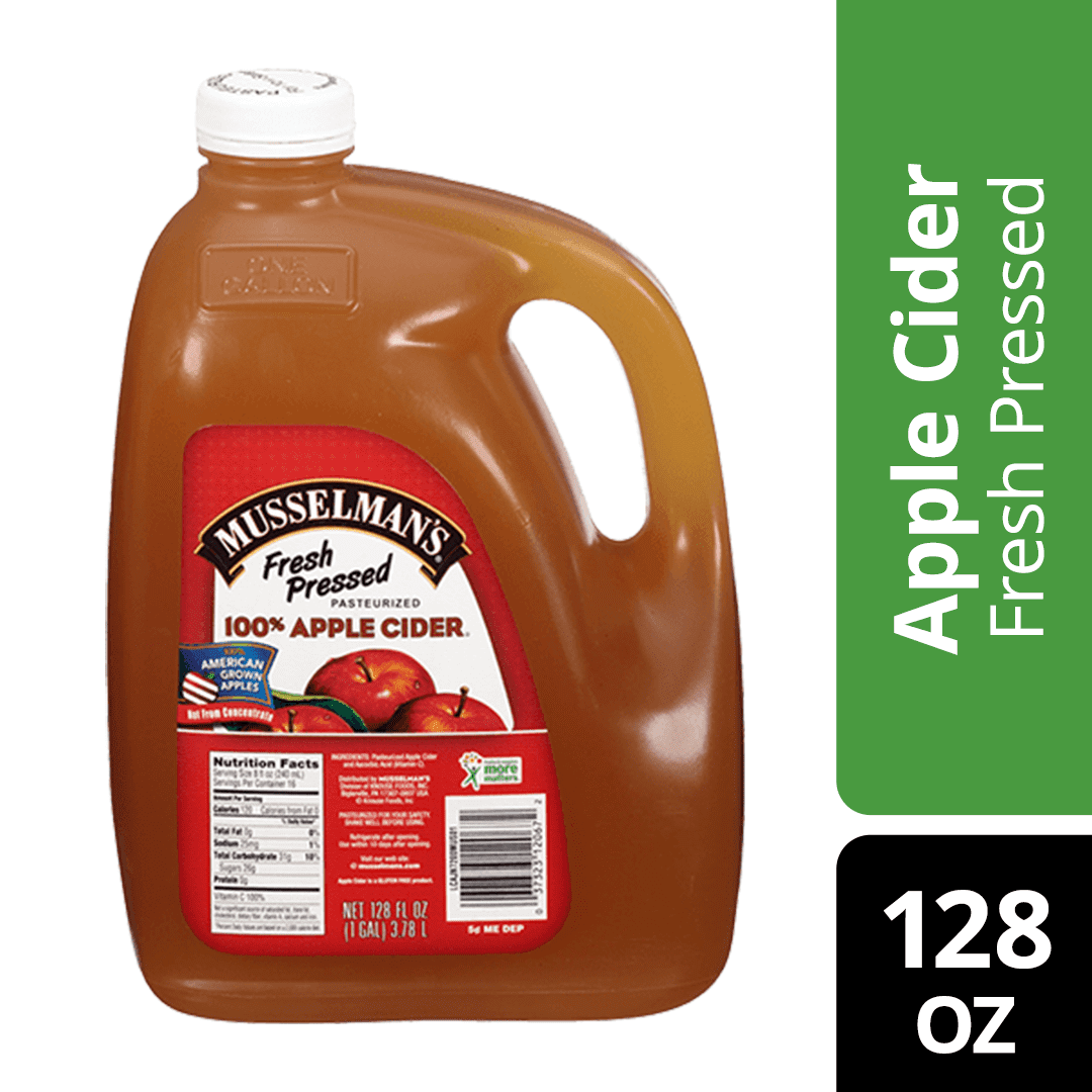 Musselman's 100% Apple Cider, Fresh Pressed, 128 fl oz Jug