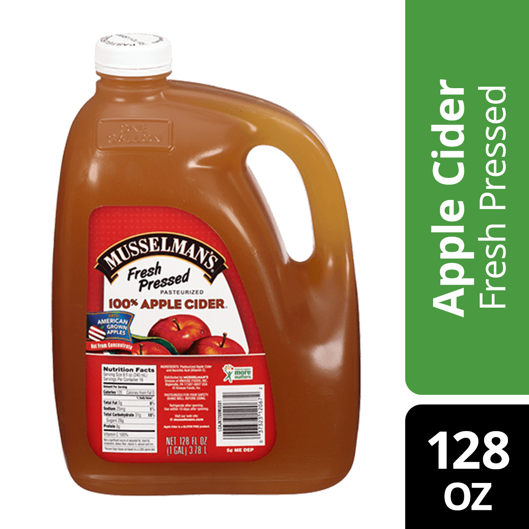 Musselman's 100% Apple Cider, Fresh Pressed, 128 fl oz Jug - image 1 of 12