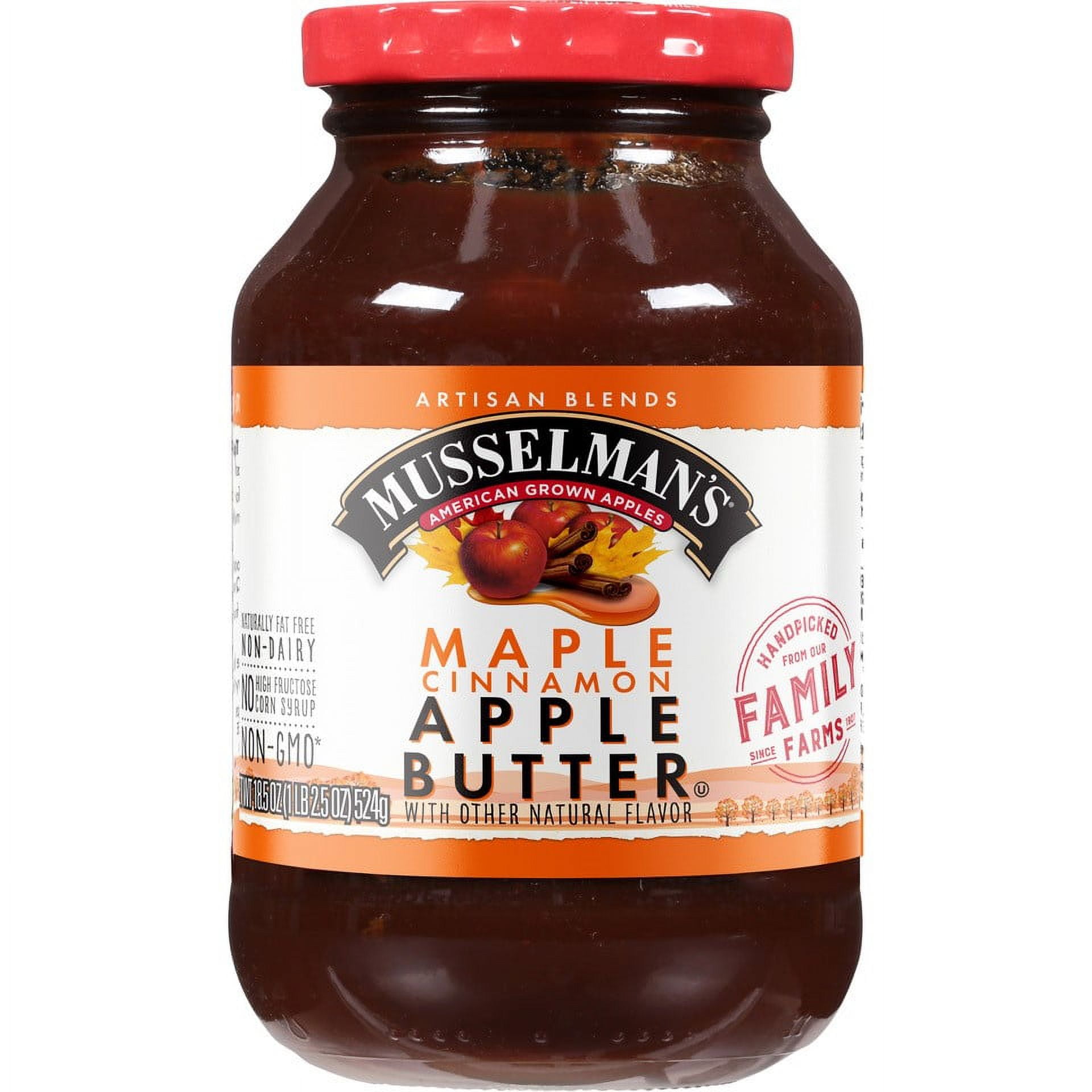 Musselman's Sugar & Cinnamon Apple Butter, Fat Free, 28 oz Musselman's Sugar & Cinnamon Apple Butter, Fat Free, 28 oz