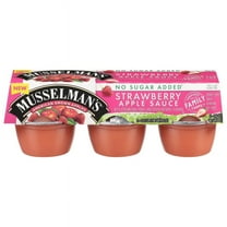 Musselman's No Sugar Added Strawberry Applesauce 4oz, 6 count
