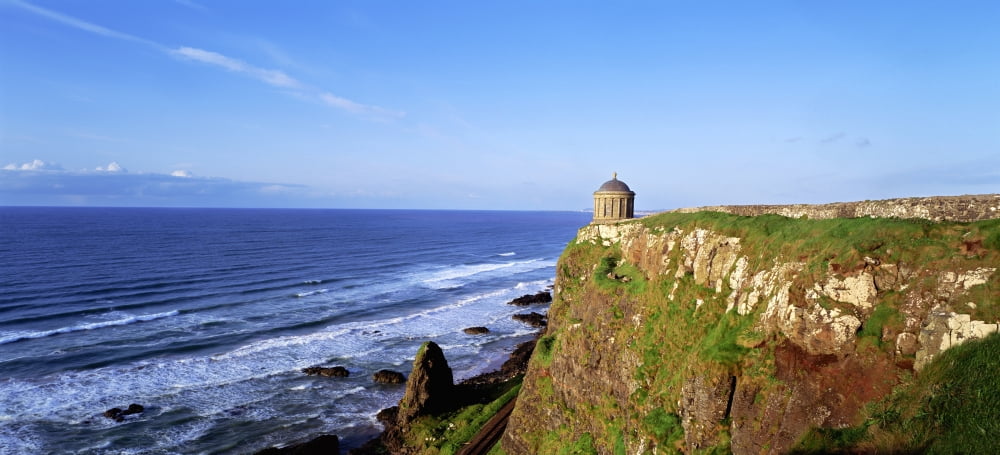 Mussenden Temple Portstewart Co Londonderry Ireland Canvas Art - The Irish Image Collection Design Pics (42 x 18)