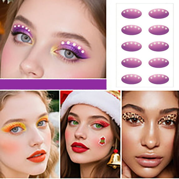 Must Have For Parties! High Gloss Makeup Stickers/ Eyeshadow Tattoo Sticker Combination Set DA