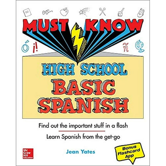 Pre-Owned Must Know High School Basic Spanish (Paperback) 1260453065 9781260453065