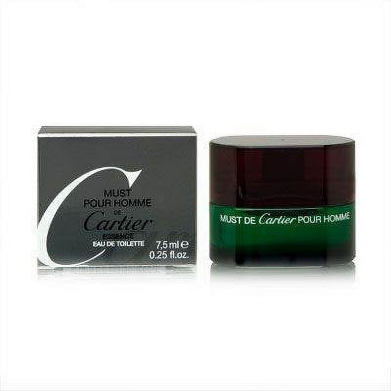 Must Pour Homme Essence by Cartier for Men 0.25 oz Eau de Toilette Miniature Collectible