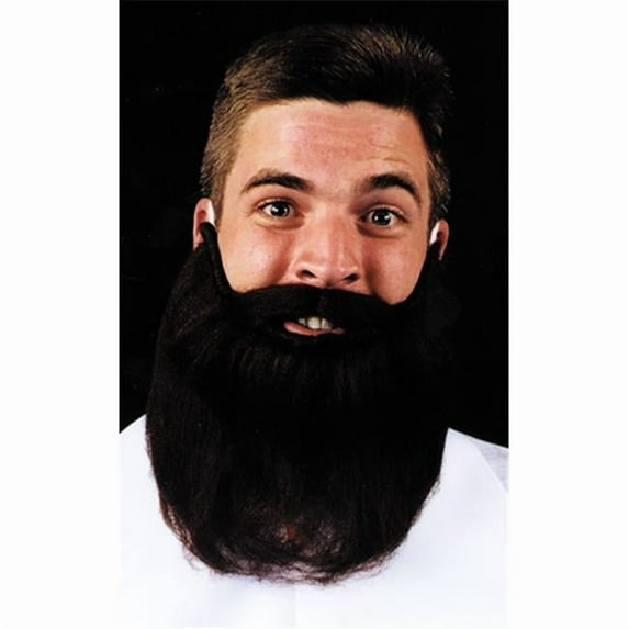 Mustache Beard Black 8In