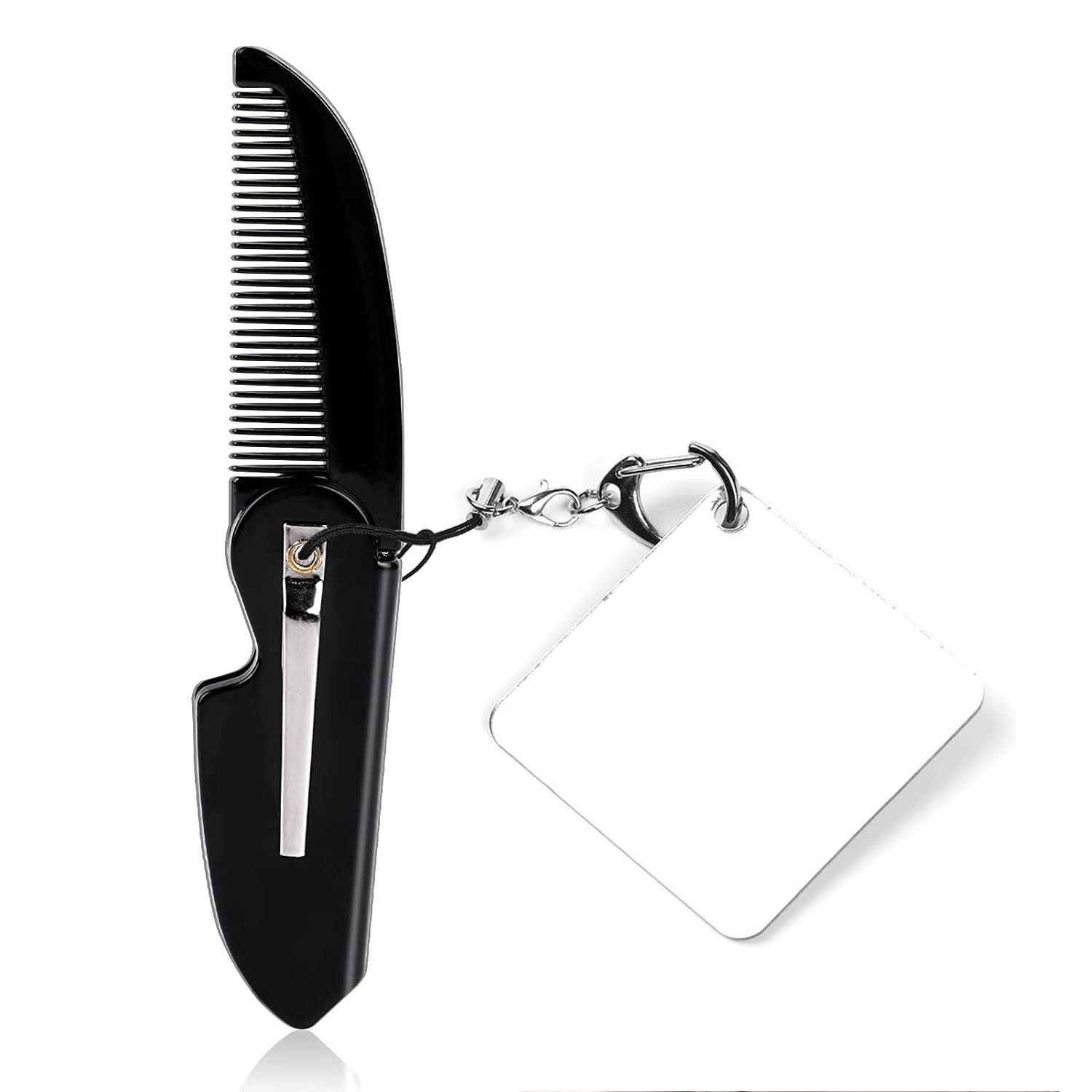 Mustache Combs Pocket Hair Comb Folding Beard Comb Fine Dressing Comb ...