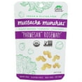 thumbnail image 1 of Mustache Munchies Organic Baked PARMESAN ROSEMARY Crackers | Vegan, Gluten Free, Plant-Based Cheese Snack | 1 ounce, 8 count, 1 of 3