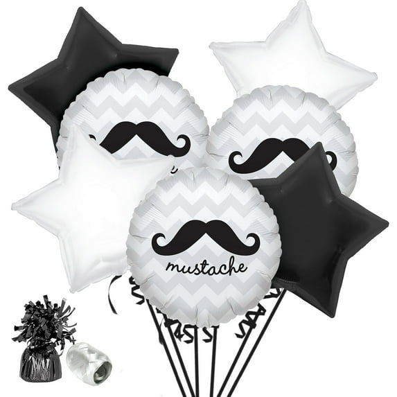 Buy Seasons - Mustache Party Balloon Bouquet Kit - NS