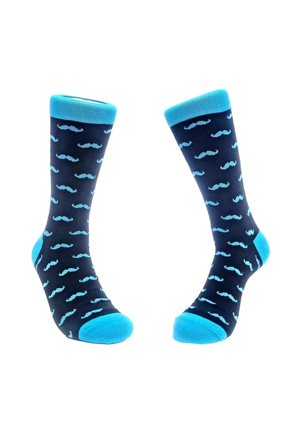 Mustache Pattern Socks from the Sock Panda (Adult Large - Men's Shoe Sizes 8-12)