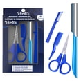 thumbnail image 1 of Mustache Scissors Beard Razor Grooming Comb Trimmer Movember Mens Straight Edge Beards Shaping Tool For Men Goatee Shaper, 1 of 9