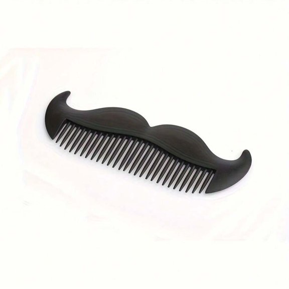 Mustache-Shaped Hair Comb, Multicolor Fun Design, Anti-Static Detangler