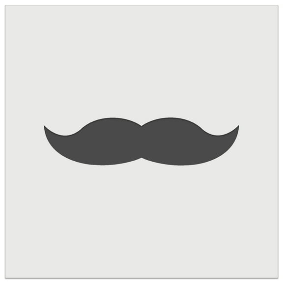 Mustache Solid DIY Cookie Wall Craft Stencil - 3.5 Inch