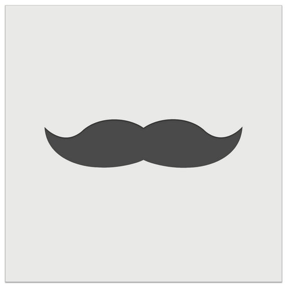 Mustache Solid DIY Cookie Wall Craft Stencil - 5.5 Inch
