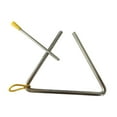 Mustacti 4 Inch Musical Steel Triangle Percussion Instrument With