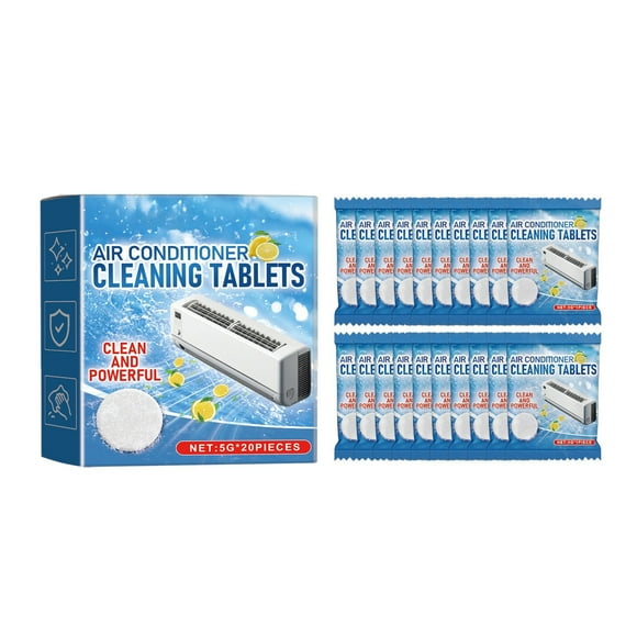 Mustacti Air Conditioning Cleaning Tablets For Household Air Conditioning Filters For Deep Cleaning Inside The Restoration Fabric Restorer Smart Wash Solution Scent compatible with Machine for Ac