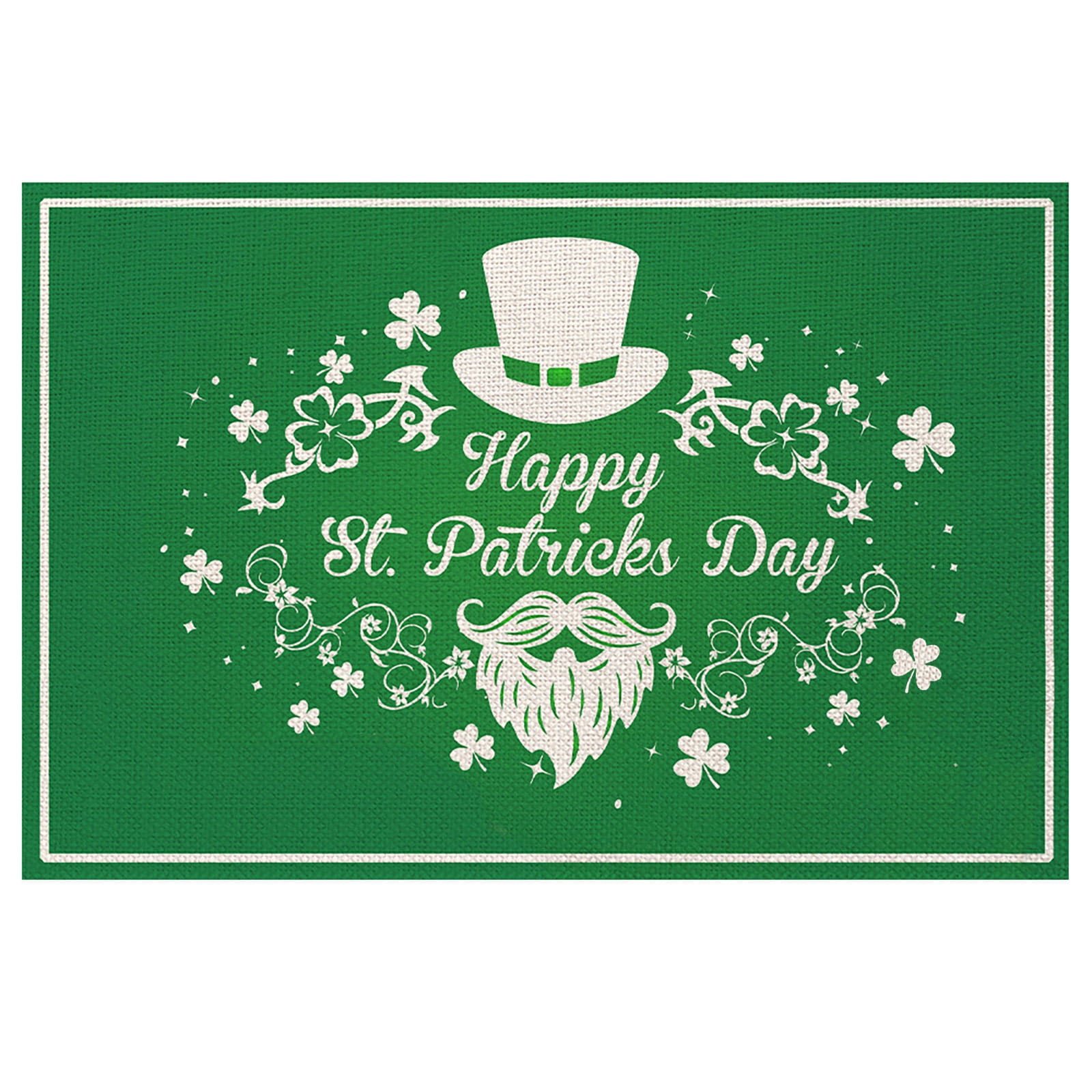 Mustacti Irish Day Dining Mat Linen Cloth Durable Non Slip Material