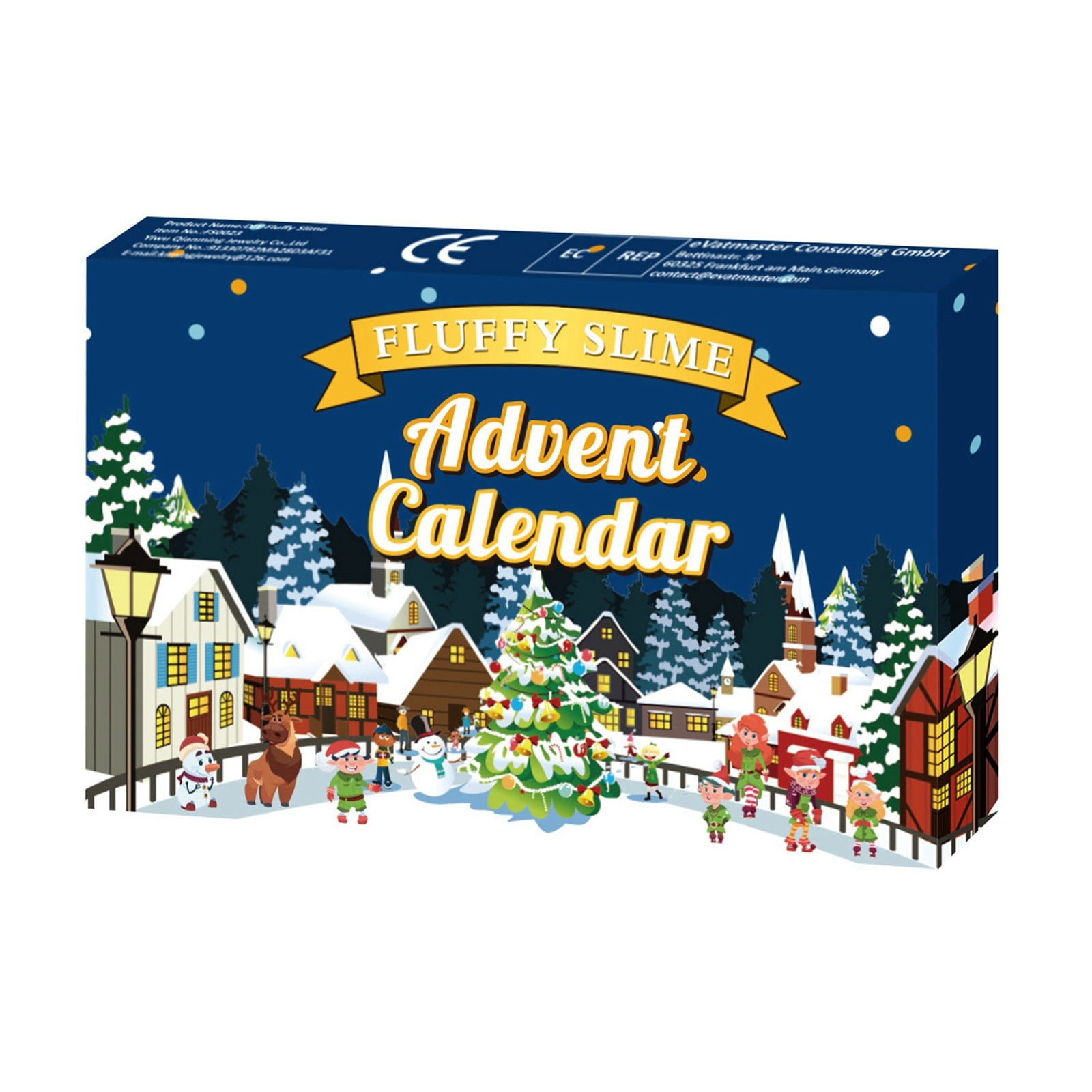 Mustacti New Christmas Children's Foaming Glue 24 Numbers Advent