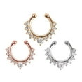Mustacti Septum Nose Rings Hoop Stainless Steel Lip Ear Nose Septum