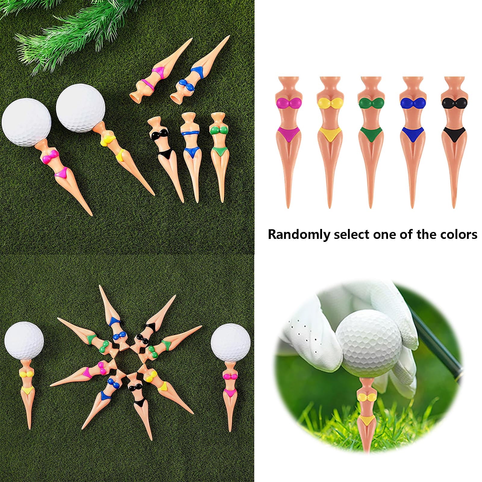 Mustacti Tees Nails Beauty Bikini Model Tee Tee Tee Holder Automatic