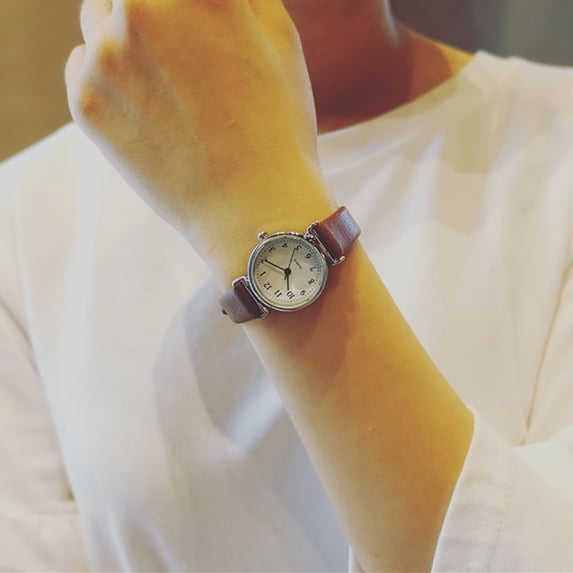 Mustacti Women Quartz Analog Wrist Small Dial Delicate Watch Business Women's Wrist Womens Expansion Band Light up Watch