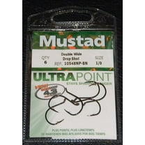 Mustad 10548NP-BN Double Wide Live Bait KVD Dropshot Hook - Size 1/0
