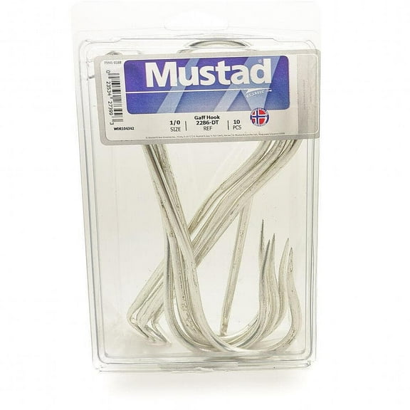 Mustad 2286DT Round Duratin 10PK 2 Gaff Hook