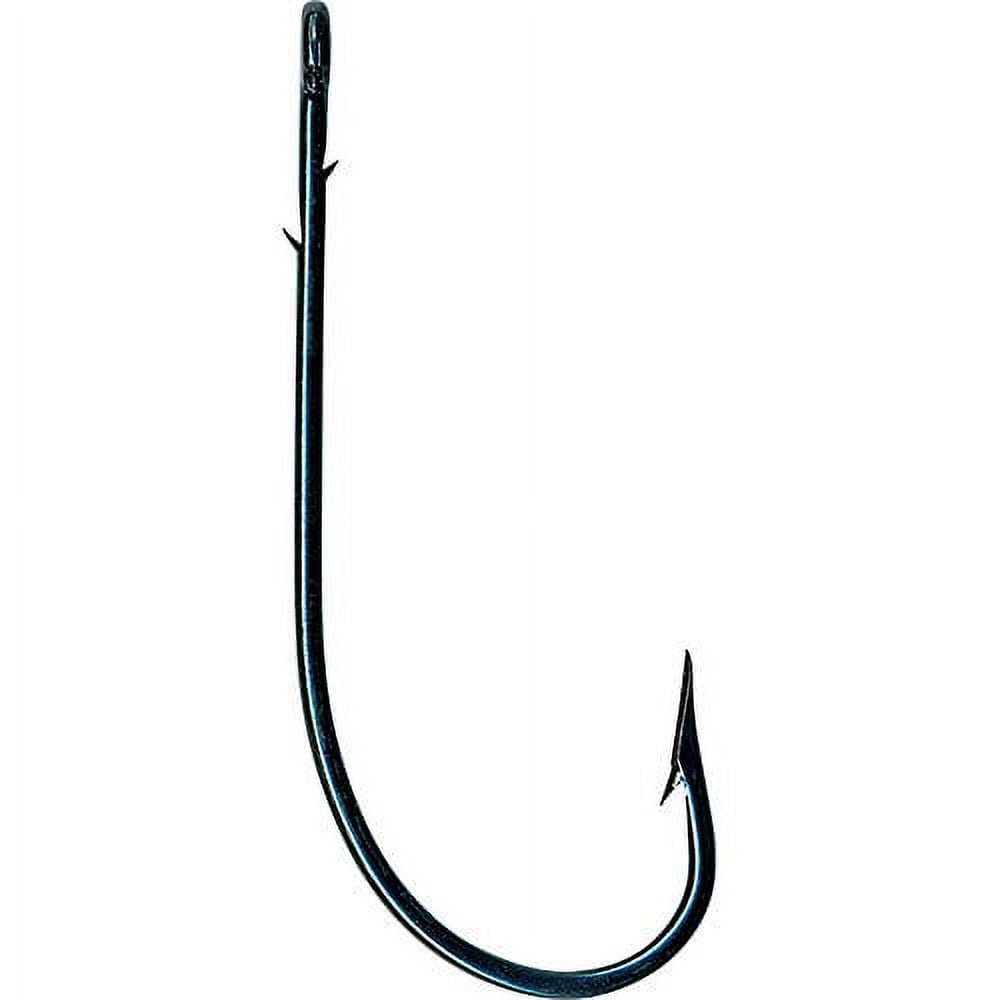 Mustad 33637 Sproat Worm Classic Hook, Knife Edge, 2 Slices In Shank - Blue - 100 Per Pack