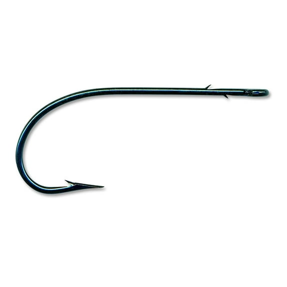 Mustad 33637-BU-2/0-8 Classic Worm Hook Size 2/0 Knife Edge Point 2