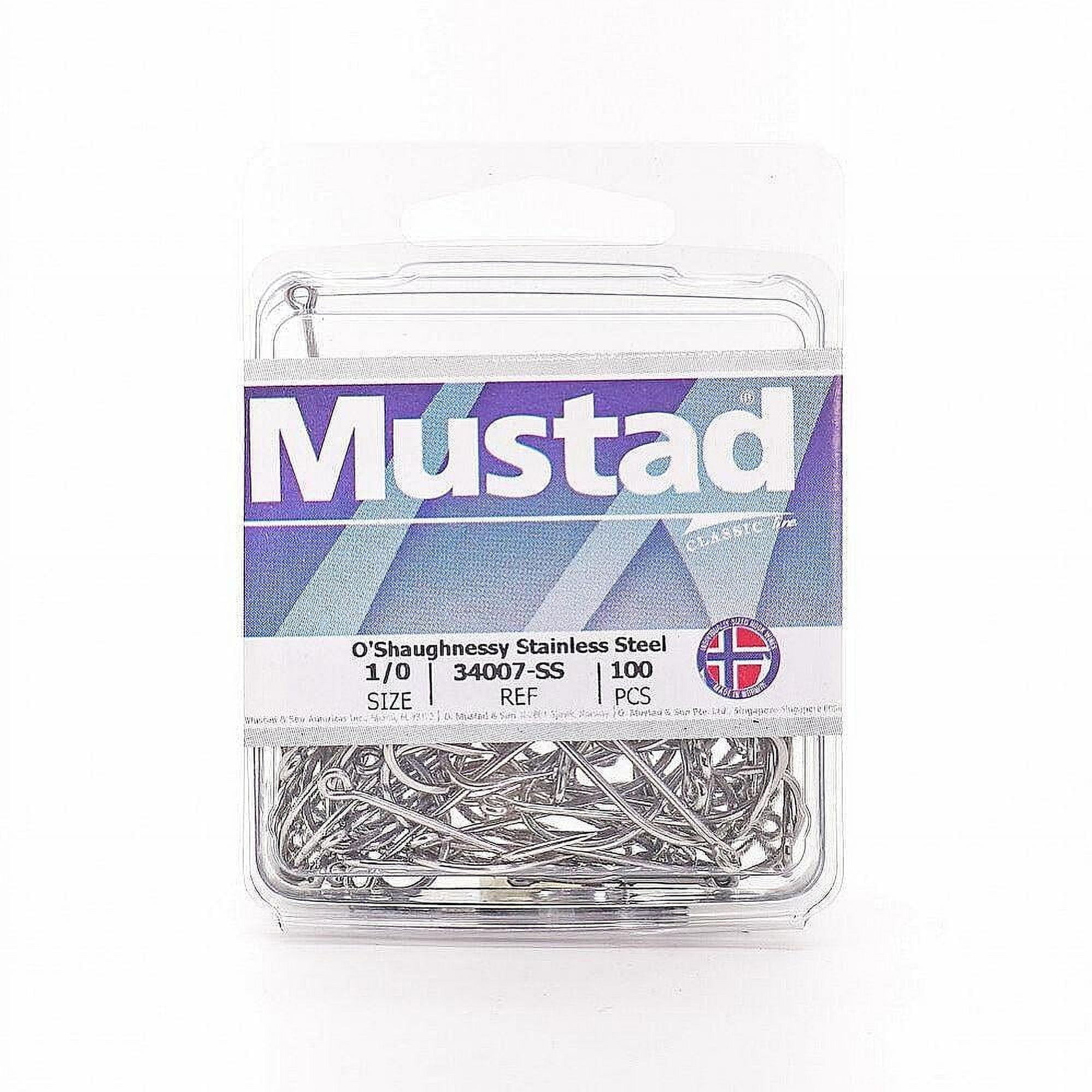 Mustad 34007-SS-2/0-100 Classic O'Shaughnessy Hook Size 2/0