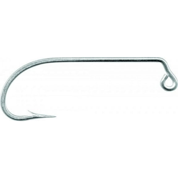 Mustad 34184 O'Shaughnessy Jig Classic Hook, 60 Degree Bend, Extra Long, Forged - Duratin - 1000 Per Pack