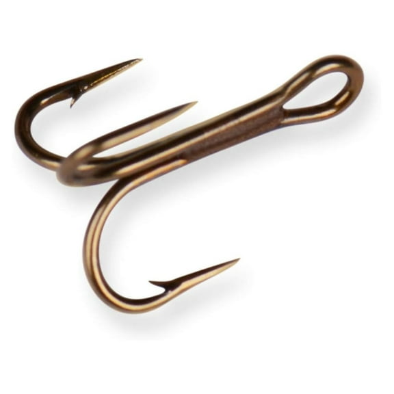Mustad 3551-BR Mustad Treble 8/0-10/0 Snagging Treble Hook Works Great with Do It Mold Snagging Jigs 8/0 BR Snagging Treble Hook 10 Pk