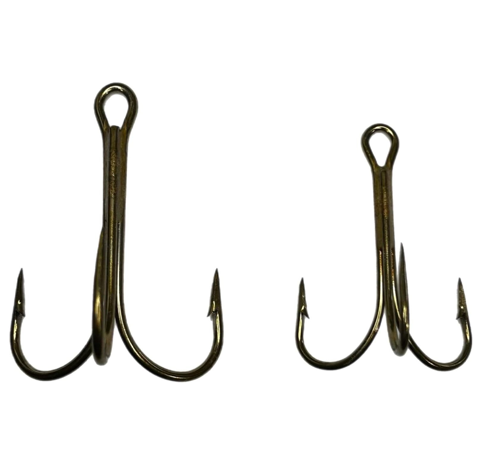 Mustad 3551-BR Mustad Treble 8/0-10/0 Snagging Treble Hook Works Great with Do It Mold Snagging Jigs