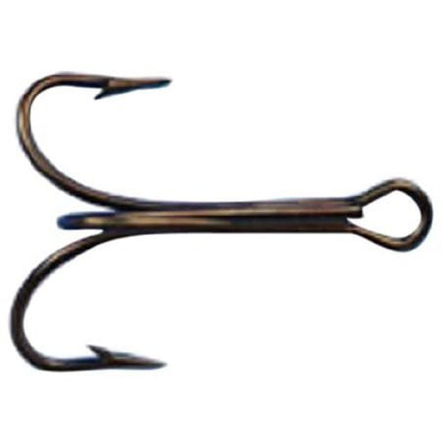 Mustad 3551 Classic Treble Standard Strength Hook (25-Pack), Bronze, Size  12/0